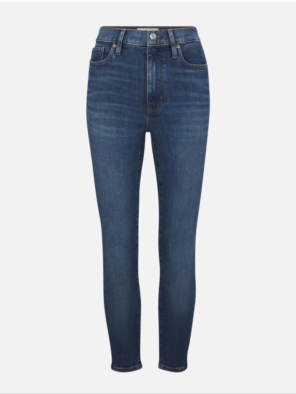 Frame Le High Skinny Jeans In Dark Blue